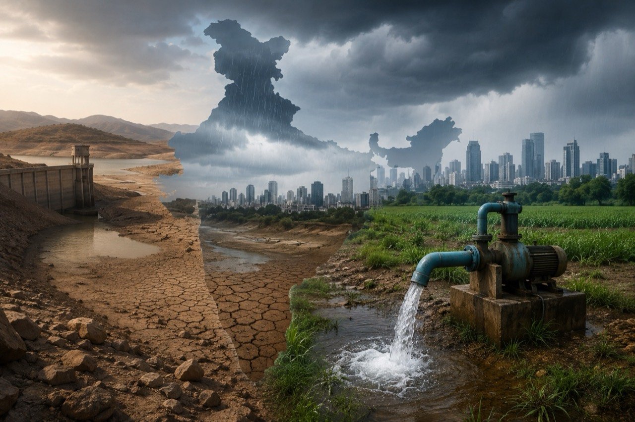 India water management infrastructure and reservoirs amid rising demand from agriculture, industry and data centres flagged by Moody's as a credit risk