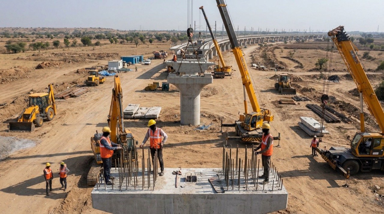 High-speed rail track construction for the Mumbai-Ahmedabad bullet train project now hiring for over 200 posts