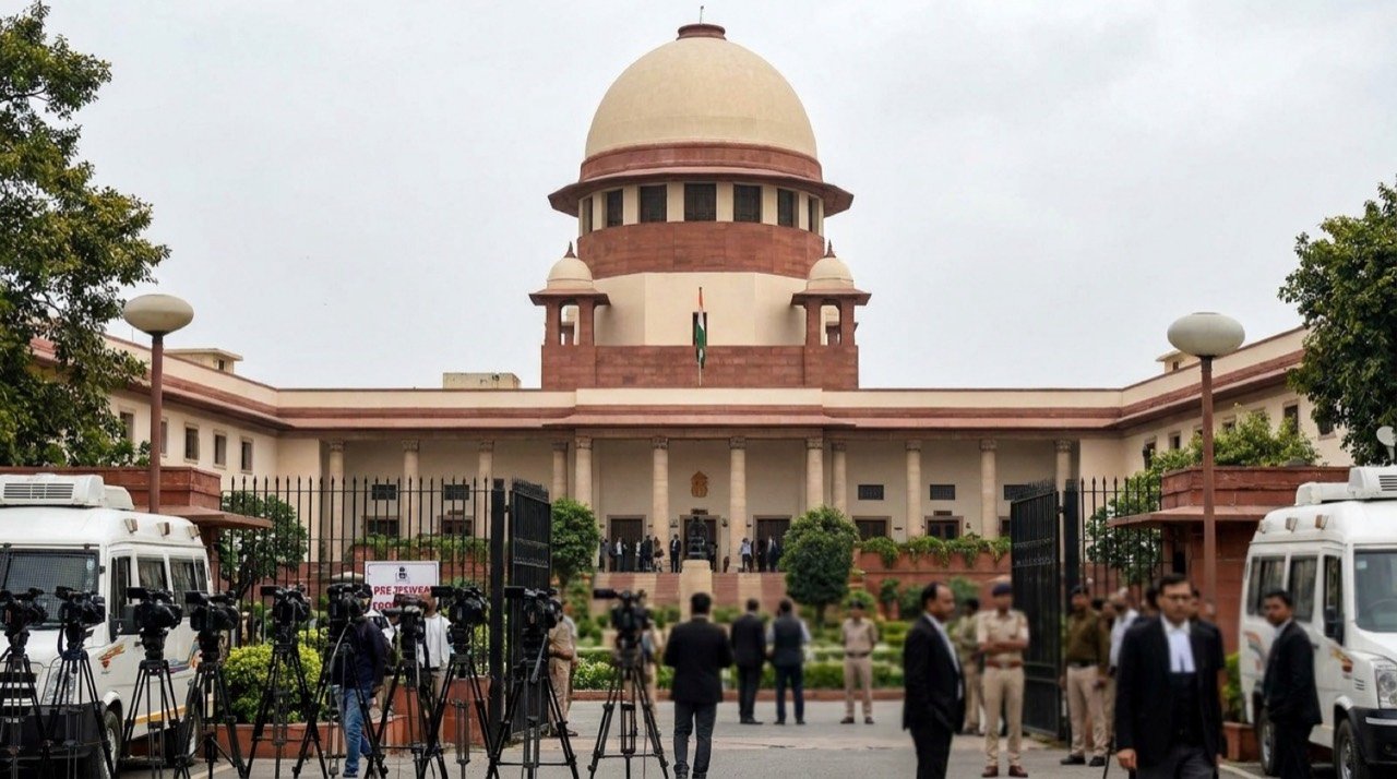 Exterior of the Supreme Court of India where the Bowbazar blast convict release was stayed